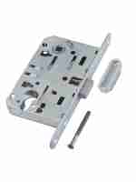 B06103.50.34.640 AGB (АГБ) Корпус врезного замка магнитный под цил. (мат.хром) MEDIANA POLARIS с отв.пл.(скин)