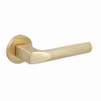 Комплект на 3 двери - Ручка Fuaro (Фуаро) раздельная R.SLR52.PRIZMA SSG-39 сатинированное золото