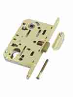 B06103.50.03.640 AGB (АГБ) Корпус врезного замка магнитный под цил. (латунь) MEDIANA POLARIS с отв. пл. (скин)