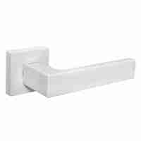 Комплект на 6 дверей - Ручка Fuaro (Фуаро) раздельная K.DM51.Straight (Straight DM) WH-19 белый