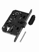 B06103.50.93.640 AGB (АГБ) Корпус врезного замка магнитный под цил. (черный) MEDIANA POLARIS с отв. пл. (скин)