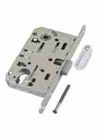 B06103.50.06.640 AGB (АГБ) Корпус врезного замка магнитный под цил. (никель) MEDIANA POLARIS с отв. пл. (скин)