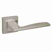 Комплект на 6 дверей - Ручка Fuaro (Фуаро) раздельная K.KM52.ROCK (ROCK KM) SN/CP-3 матовый никель/хром