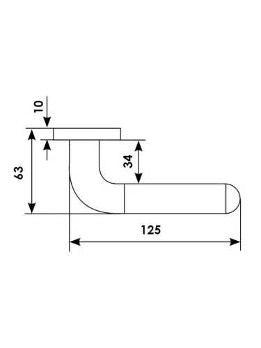 Ручка дверная Morelli Luxury GAVANA R2 CSA/CRO раздельная на круглой розетке, цвет матовый хром/хром, латунь