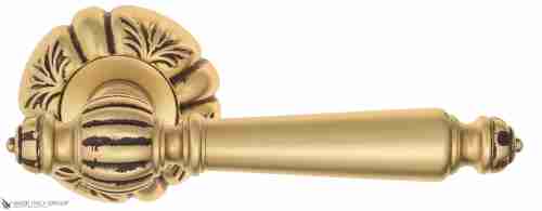 Дверная ручка Venezia "PELLESTRINA" D5 французское золото + коричневый