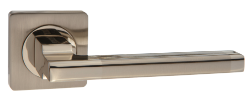 Ручки дверные PUERTO INAL 514-02 SN/NP никель матовый/никель блестящий