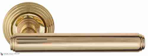 Дверная ручка Venezia "EXA" D8 полированная латунь