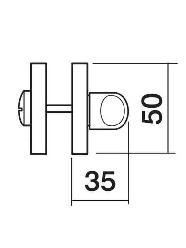 Завертка сантехническая Morelli Luxury LUX-WC-R2 OBR, цвет - кофе