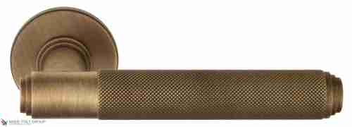 Дверная ручка Venezia "EXA ZIG" FSR матовая бронза