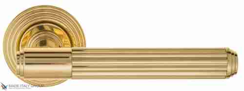Дверная ручка Venezia "EXA TUBE" D8 полированная латунь