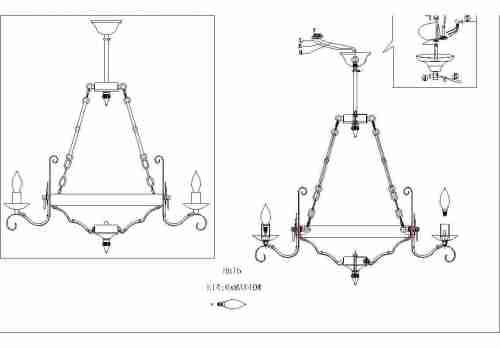 Подвесная люстра F-Promo Boulogne 2159-6P