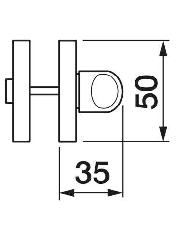 Завертка сантехническая Morelli Luxury LUX-WC-S3 OBR, цвет - кофе