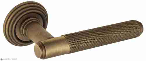 Дверная ручка Venezia "EXA ZIG" D8 матовая бронза