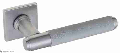Дверная ручка Venezia "EXA ZIG" FSS матовый хром
