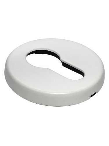 Накладка на замок Morelli Luxury LUX-KH-R BIA круглая под евроцилиндр, цвет белый