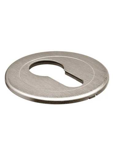 Накладка на замок Morelli Luxury LUX-KH NIS круглая под евроцилиндр, цвет матовый никель