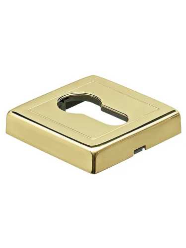 Накладка на евроцилиндр Morelli Luxury LUX-KH-S3 OTL квадратная, цвет золото