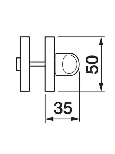 Завертка сантехническая Morelli Luxury LUX-WC-S2 NIS/NIK, цвет матовый никель/никель