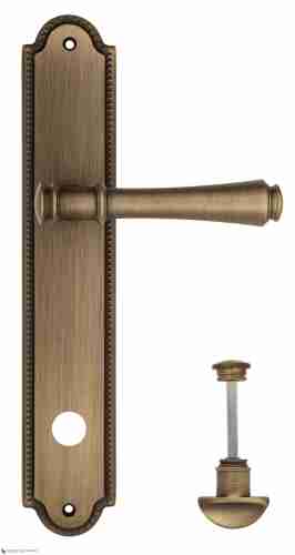 Дверная ручка Venezia "CALLISTO" WC-2 на планке PL98 матовая бронза