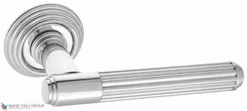 Дверная ручка Venezia "EXA TUBE" D8 полированный хром