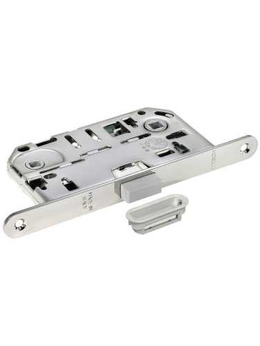 Замок межкомнатный Morelli Luxury IM WC PC магнитный с ответной планкой, сантехнический, цвет хром