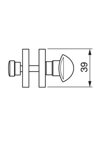 Завертка сантехническая Morelli Luxury LUX-WC-RIVA OTL, цвет - золото