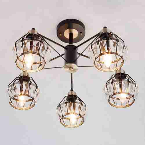 Потолочная люстра Eurosvet 70075/5 черный