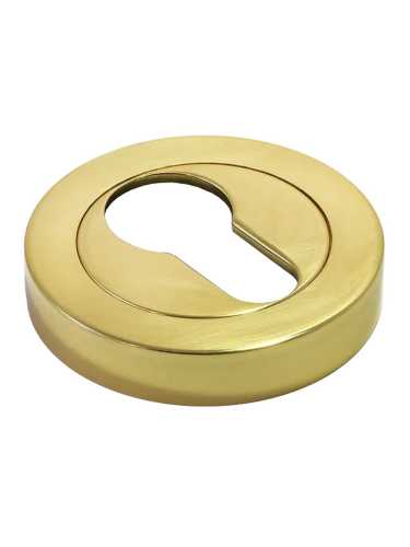 Накладка на замок Morelli Luxury LUX-KH-R2 OTL круглая под евроцилиндр, цвет золото