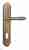 Дверная ручка Venezia "CASTELLO" CYL на планке PL98 матовая бронза