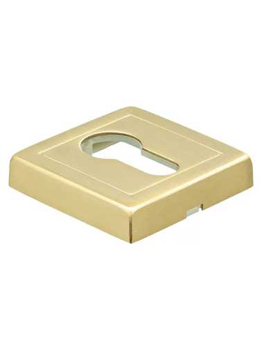 Накладка на евроцилиндр Morelli Luxury LUX-KH-S3 OSA квадратная, цвет матовое золото