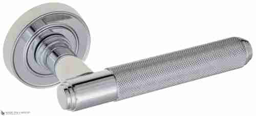 Дверная ручка Venezia "EXA ZIG" D6 полированный хром