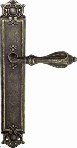 Дверная ручка Venezia "ANAFESTO" на планке PL97 античная бронза
