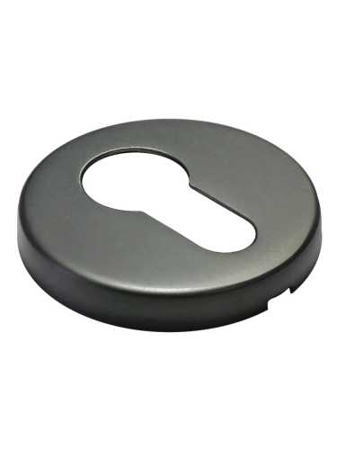 Накладка на замок Morelli Luxury LUX-KH-R ANT круглая под евроцилиндр, цвет антрацит