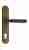 Дверная ручка Venezia "MOSCA" CYL на планке PL02 античная бронза