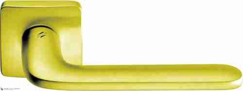 Дверная ручка на квадратном основании COLOMBO Roboquattro S ID51RSB-OM матовое золото PVD