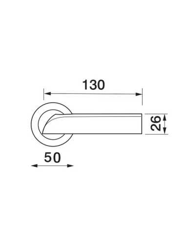 Ручка дверная Morelli Luxury MATRIX-2 R2 CSA/CROCODILE на круглом основании, цвет матовый хром/принт крокодила, латунь