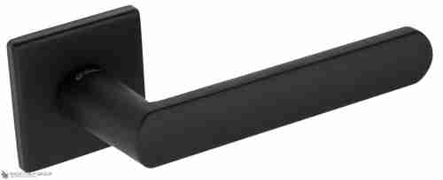 Дверная ручка на квадратном основании Fratelli Cattini "NEVADA" 8FS-NM матовый черный