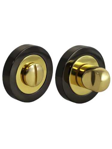 Завертка сантехническая Morelli Luxury LUX-WC-R2 NNO, цвет - черный хром/золото