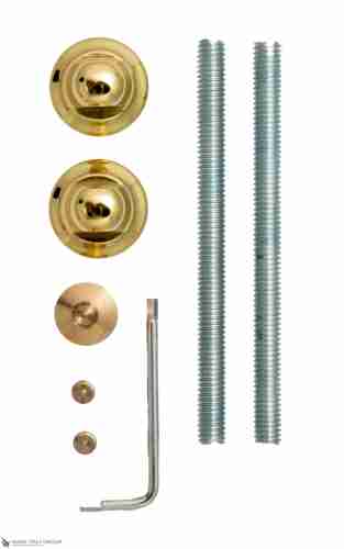 Ручка скоба Venezia "IMPERIONE" 365мм (235мм) полированная латунь