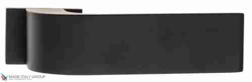 Дверная ручка на прямоугольном основании Fratelli Cattini "CLO" 6-NM матовый черный