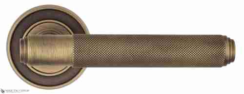 Дверная ручка Venezia "EXA ZIG" D6 матовая бронза