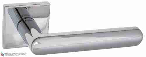 Дверная ручка на квадратном основании Fratelli Cattini "NEVADA" 8FS-CR полированный хром