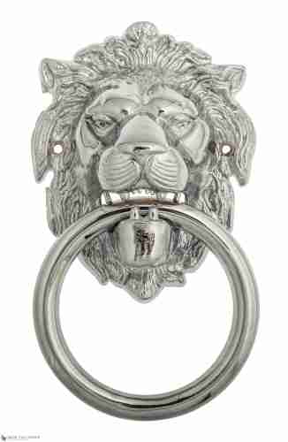 Дверная стучалка Venezia "LEONE" 190x110 полированный хром