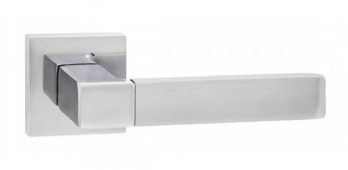 Ручки дверные PUERTO INAL 521-03 SC/CP хром матовый/хром блестящий