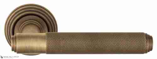 Дверная ручка Venezia "EXA ZIG" D8 матовая бронза