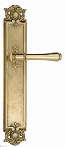 Дверная ручка Venezia "CALLISTO" на планке PL97 полированная латунь