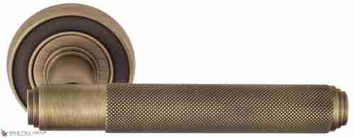 Дверная ручка Venezia "EXA ZIG" D6 матовая бронза