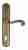 Дверная ручка Venezia "CARNEVALE" CYL на планке PL02 матовая бронза