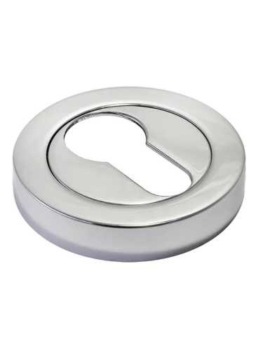 Накладка на замок Morelli Luxury LUX-KH-R2 CRO круглая под евроцилиндр, цвет хром