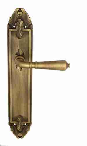 Дверная ручка Venezia "VIGNOLE" на планке PL90 матовая бронза